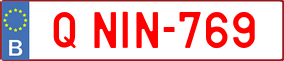 Trailer License Plate
